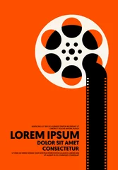 Fotobehang Vintage Poster Movie and film poster modern vintage retro style  © thenatchdl