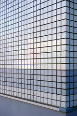  Outer wall of colorful tile ground    