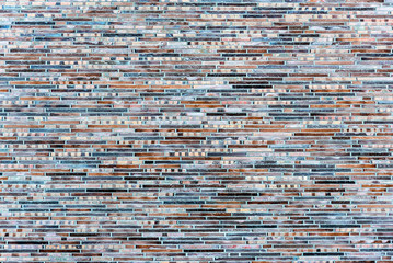 Background from a wall made of small clinker bricks