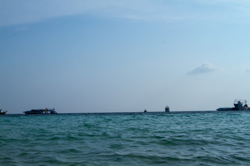 Fototapeta premium boat in the sea