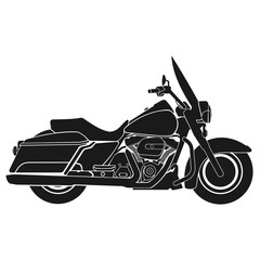 vector illustration of a vintage motorcycle