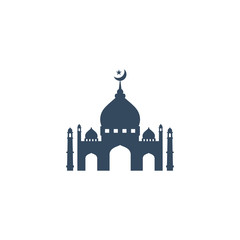 Mosque Moslem icon vector Illustration design template