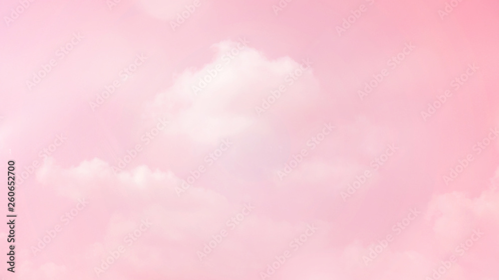 Wall mural abstract blurred beautiful soft cloud background with a pastel multicolored gradient with bokeh conc
