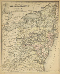 Old map. Engraving image