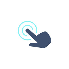 Vector touch finger icon.