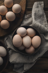 Natural, organic eggs for Easter