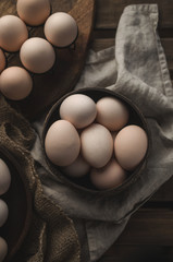 Natural, organic eggs for Easter