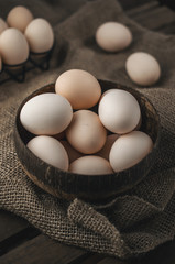 Natural, organic eggs for Easter