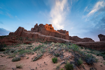 Sunset in Utah Desert