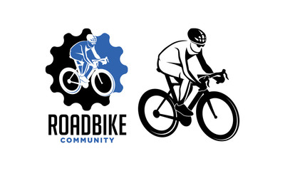Fototapeta na wymiar Roadbike Community Logo 2
