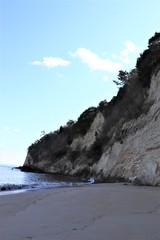 Fototapeta na wymiar 長浜海岸の海食崖