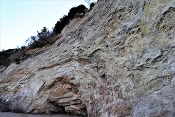 長浜海岸の海食崖