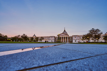 Tainan, Taiwan - December 4, 2018: Beautiful scenic of Chimei museum which displays of Western art, antiquities and notable stringed-instrument collection in Tainan, Taiwan