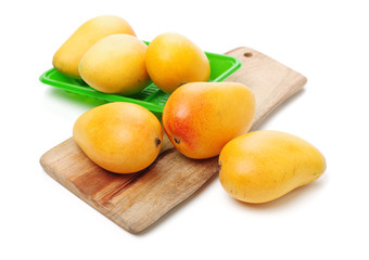 Mango on white background