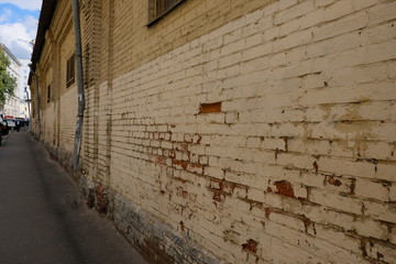 wall of an old house