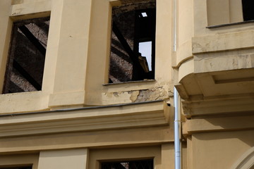 interior of an old house Moscow. Russia