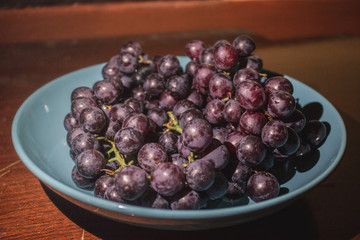 Purple grapes