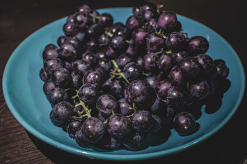 Purple grapes
