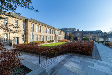 Naklejka premium EDINBURGH, SCOTLAND, 20 February 2019 , Edinburgh, the most popular tourist city destination in Scotland