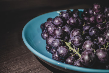 Purple grapes