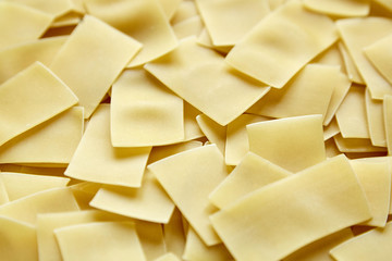 Noodles. Ingredient for cooking beshbarmak