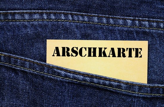 Arschkarte gezogen