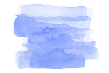 Watercolor on white background