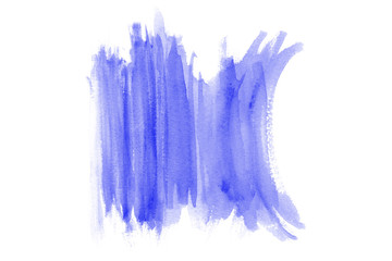 Watercolor on white background
