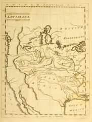 Fototapeta na wymiar Old map. Engraving image. US