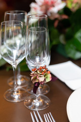 Glass flower arrangement（グラス装花）
