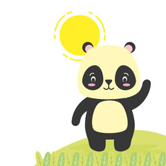 Naklejka premium cute animal cartoon