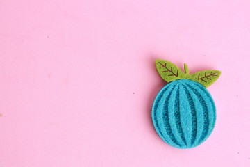fabric craft with fruit shape