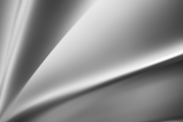 abstract white smooth fold wave of shade and shadow gradients illustration for background.