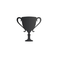 Achievement, Trophy, Champion and first place flat icon. Championship competition celebration. Vector illustration isolated on white background.