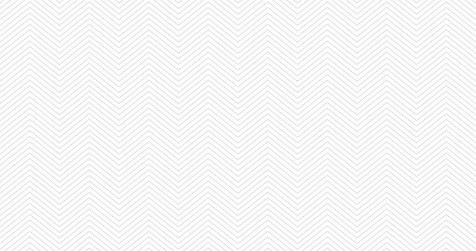 Zigzag textured white 16:9 background design. Simple chevron seamless pattern. Template for prints, wrapping paper, fabrics, covers, flyers, banners, posters, slides, presentations. 