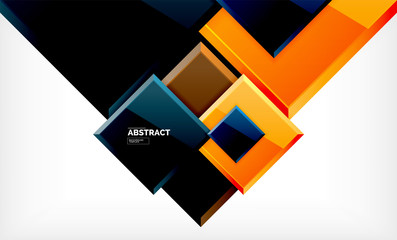 Square geometric background