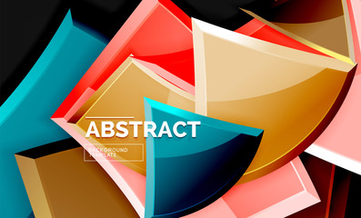 Squares and triangles geometrical background