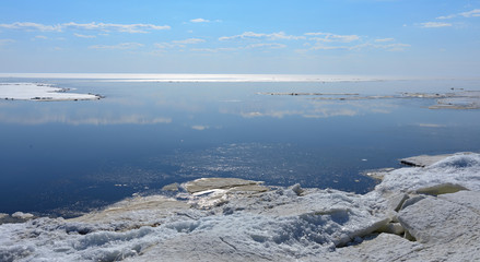 Landscape in the ice land