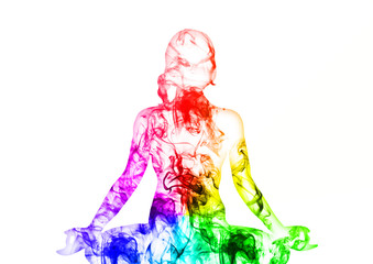 Fototapeta premium 瞑想する女性