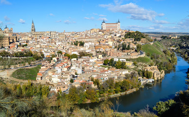 Fototapeta na wymiar Panoramic view of Toledo.
