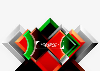 Geometric shapes abstract background