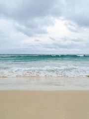 blue wave on beach Phuket Thailand