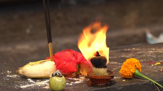 Hindu devotional Flames