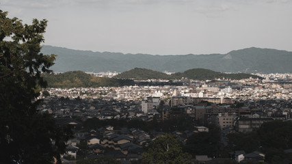 Panorama of Kyoto, Japan, from Arashiyama district