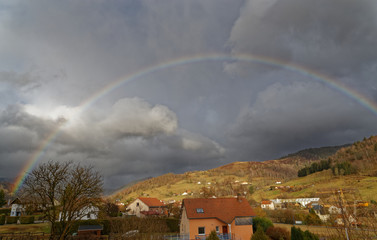 Arc en ciel dans les Vosges