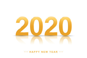 2020 Happy New Year or Christmas Background.