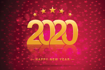 2020 Happy New Year or Christmas Background.