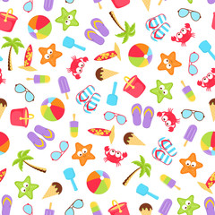 summer time beach holiday seamless