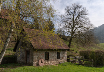 Fototapeta premium Alte Wassermühle im Schwarzwald
