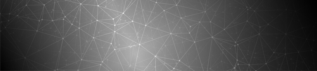 Technology abstract lines connect, lines and dots connected vector design